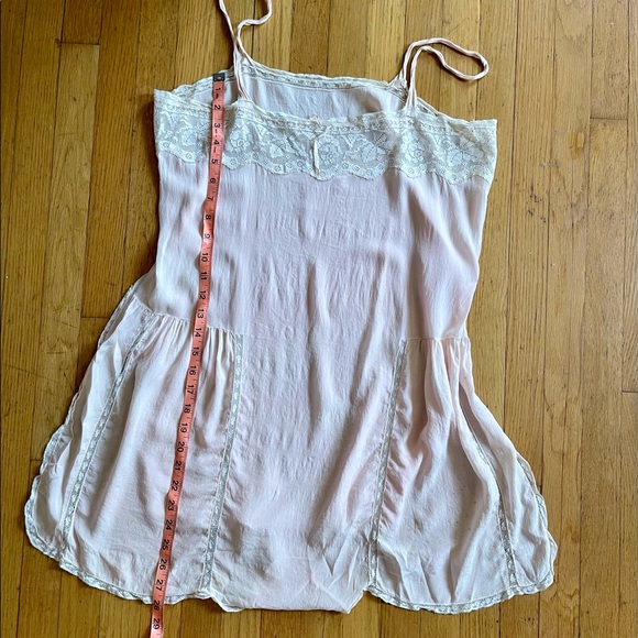 20s Vintage Flapper Pink Silk Step-In - Picture 13 of 16